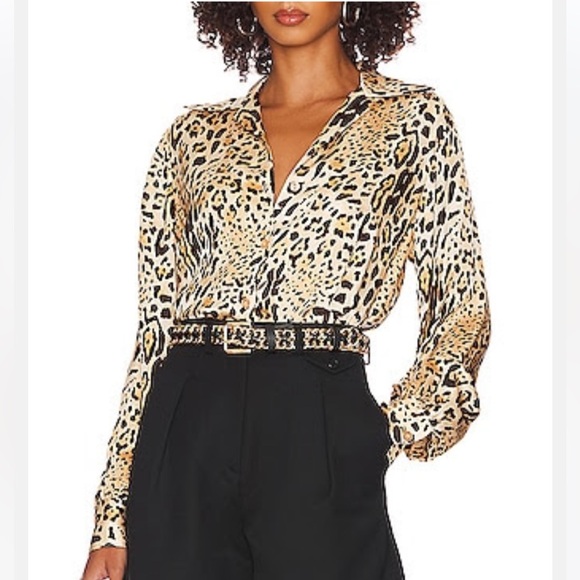 Shashi Gold and Black Chain Belt - Picture 1 of 6
